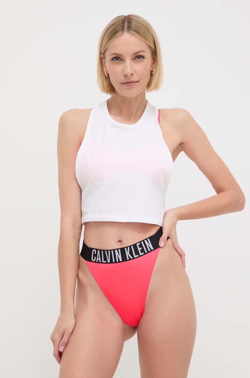 Пляжний топ Calvin Klein колір білий