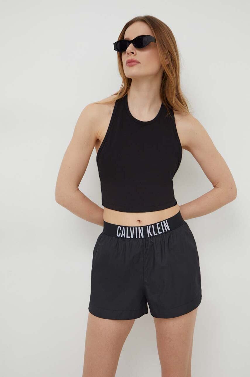 Пляжний топ Calvin Klein колір чорний