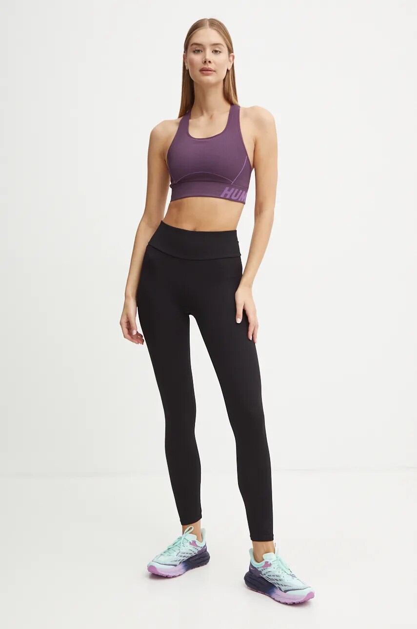 Спортивний бюстгальтер Hummel Christel Seamless колір фіолетовий меланж