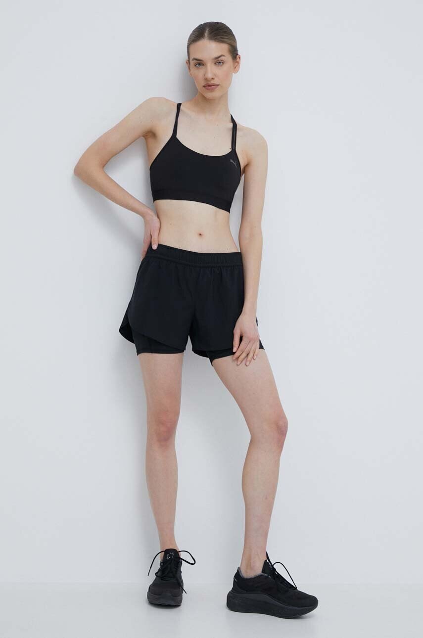 Бюстгальтер для йоги Puma 4KEEPS Studio колір чорний однотонний 524866