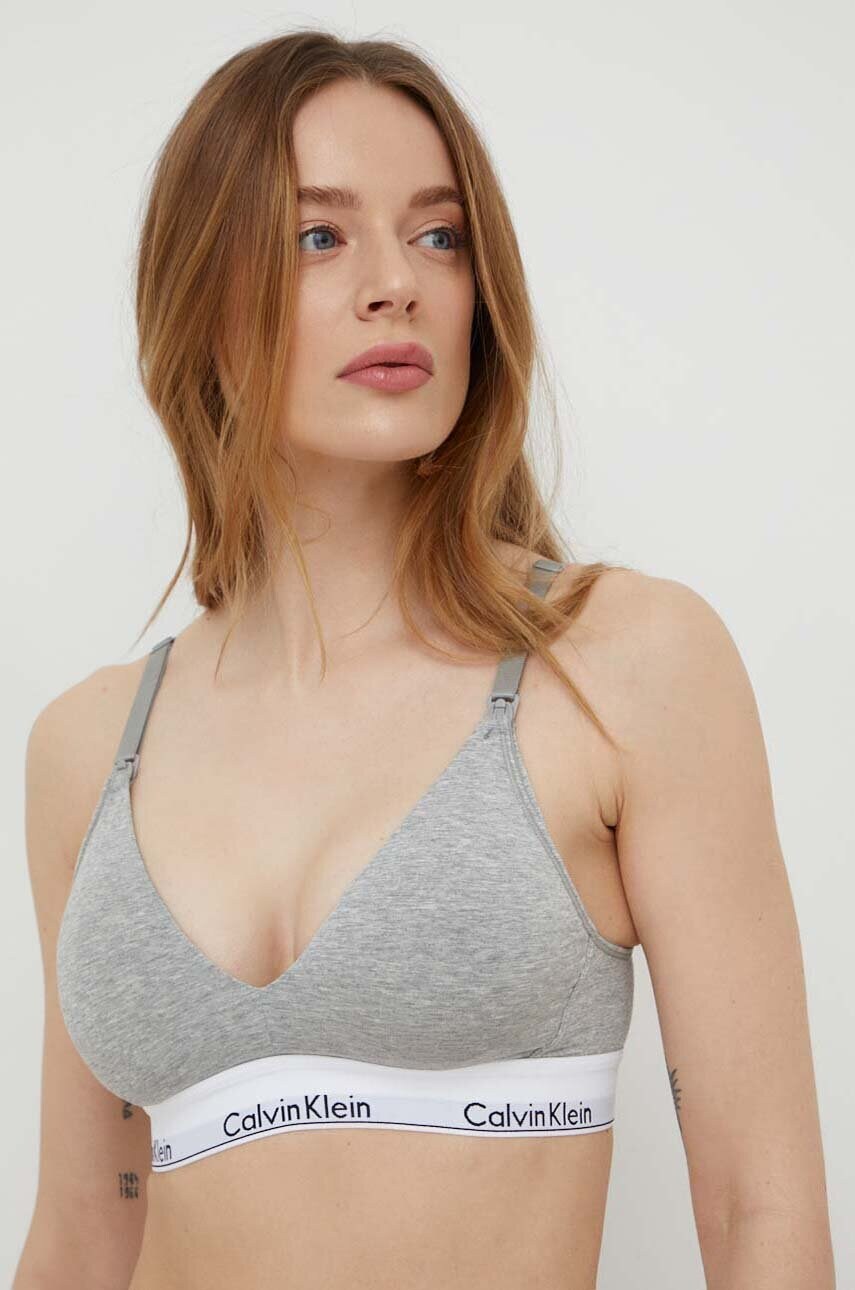 Бюстгальтер для годування Calvin Klein Underwear колір сірий меланж