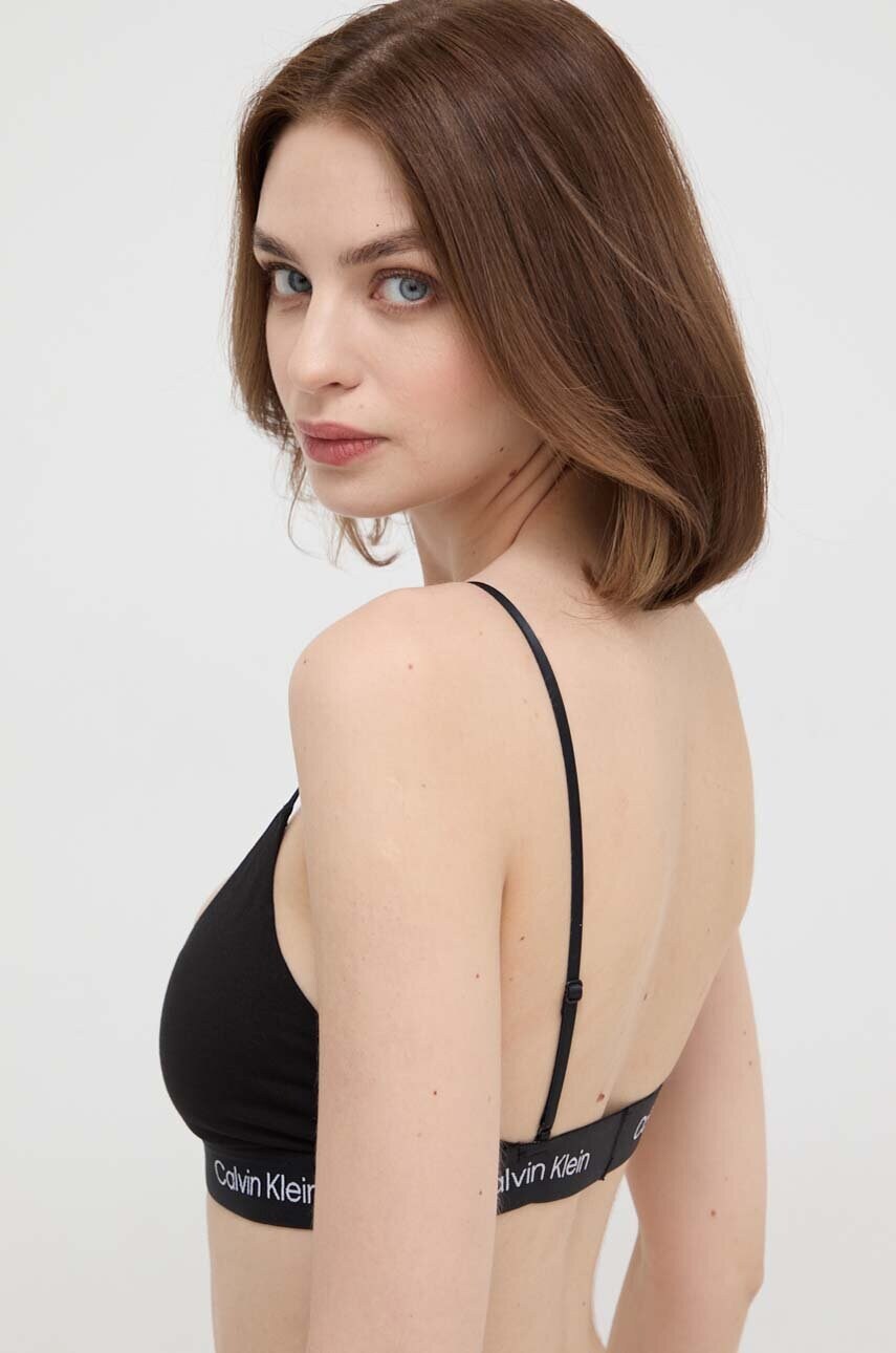 Бюстгальтер Calvin Klein Underwear колір чорний меланж