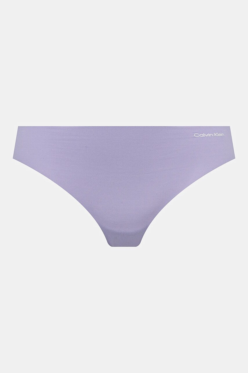 Стринги Calvin Klein Underwear 3-pack колір фіолетовий 000QD3558E