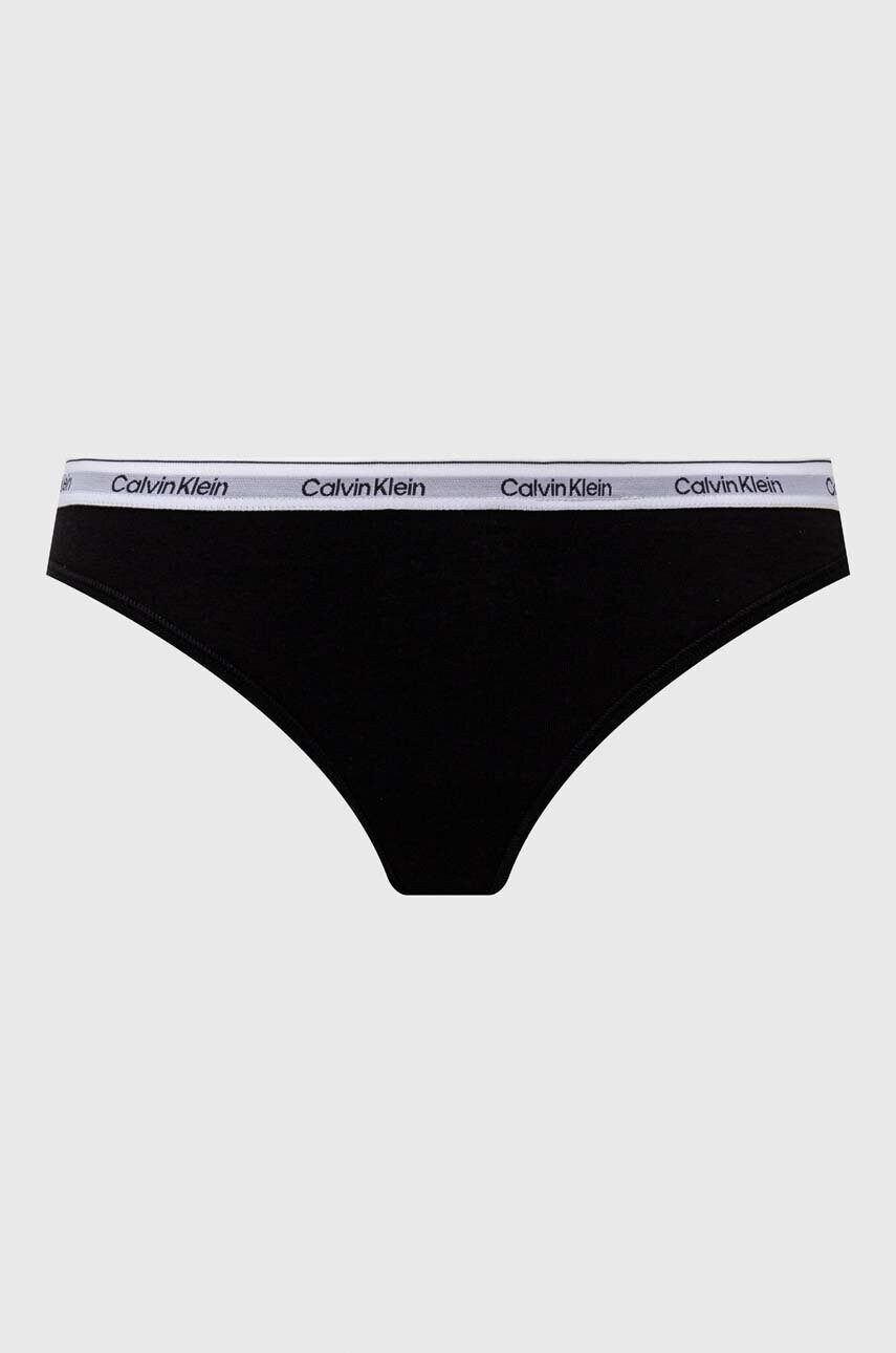 Купити Стринги Calvin Klein Underwear 3-pack колір чорний 000QD5209E – головне зображення