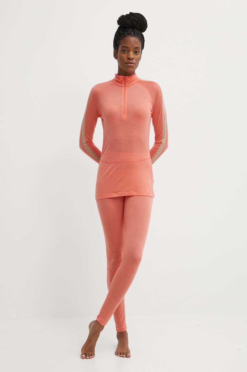 Функціональний лонгслів Icebreaker 125 ZoneKnit Merino Blend колір помаранчевий IB0A56XFB951