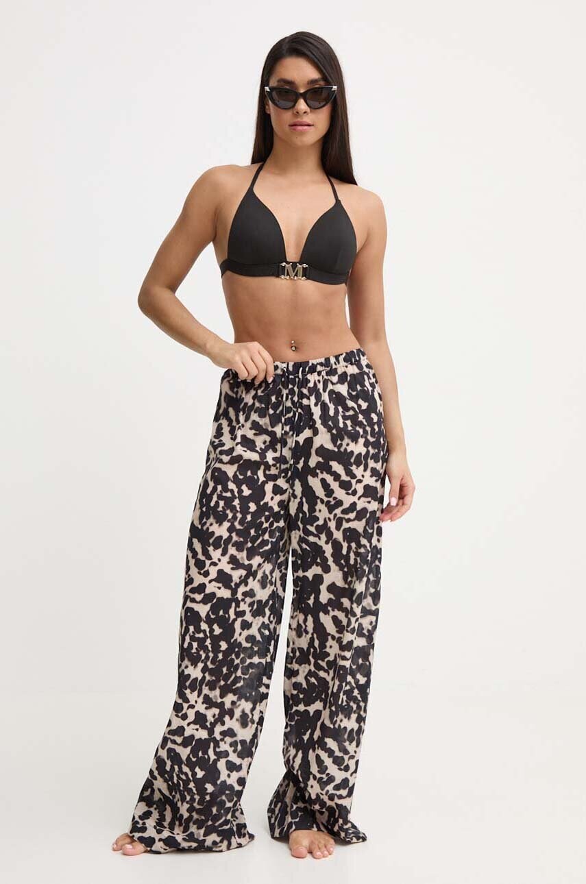 Купальний бюстгальтер Max Mara Beachwear колір чорний злегка ущільнена чашечка 2416821109600