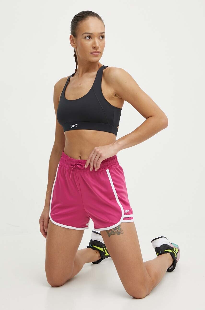 Спортивний бюстгальтер Reebok Identity Training колір чорний однотонний 100075421
