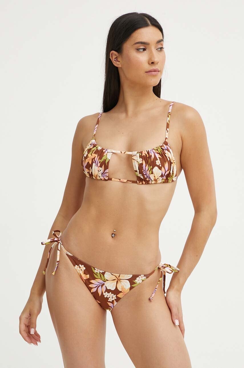 Купальний бюстгальтер Billabong JUNGLE BLISS колір коричневий злегка ущільнена чашечка ABJX301000