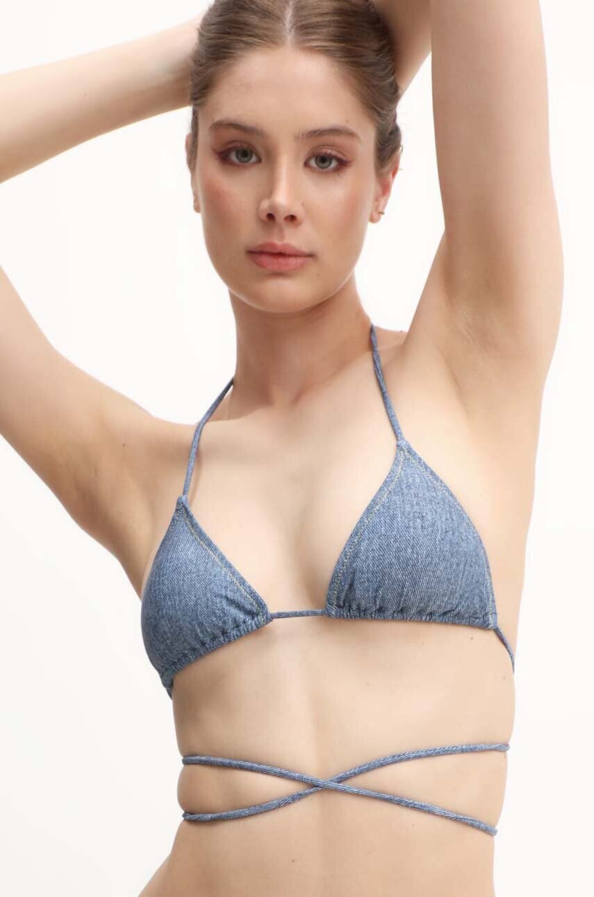 Роздільний купальник Rotate SOFT WRAP BIKINI колір сірий злегка ущільнена чашечка 1131682859