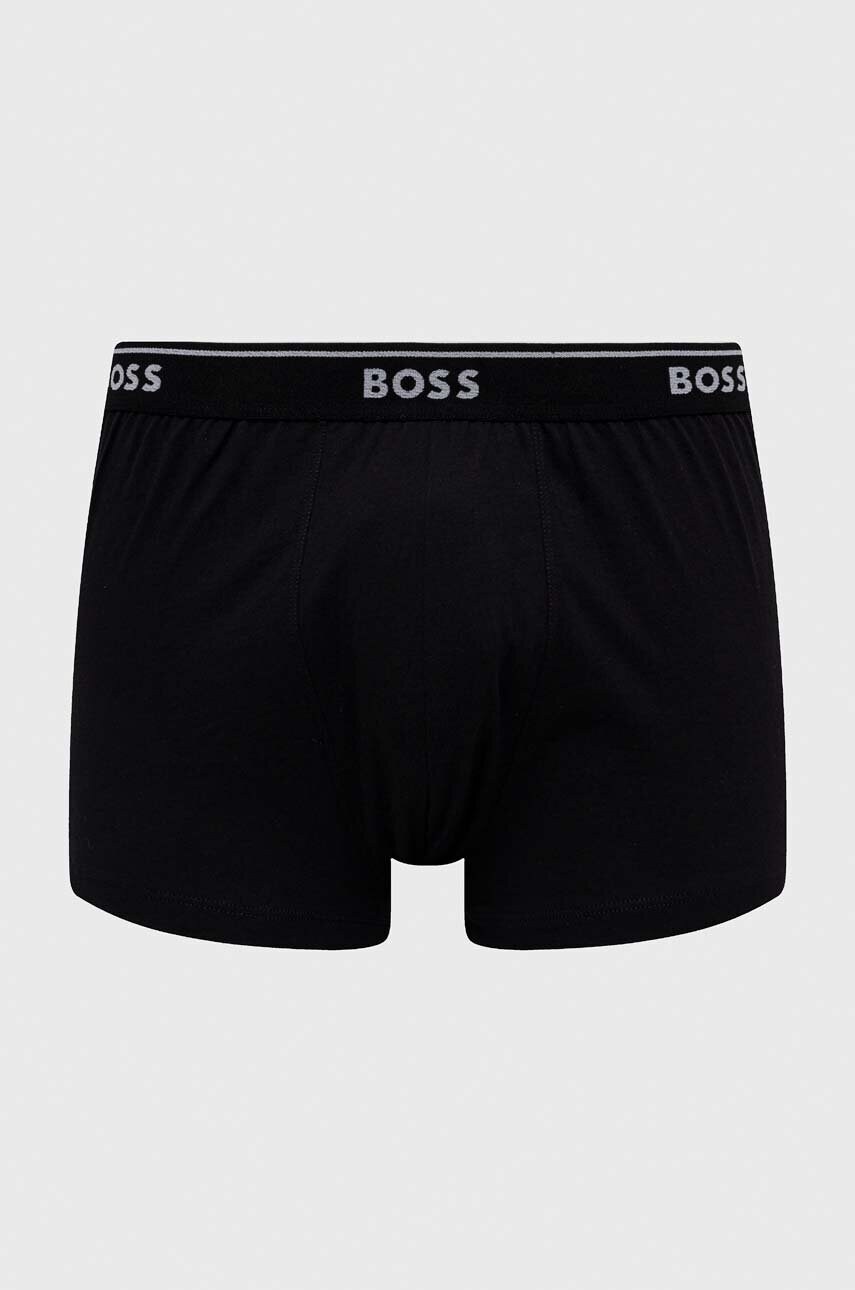 Бавовняні боксери BOSS 3-pack колір чорний