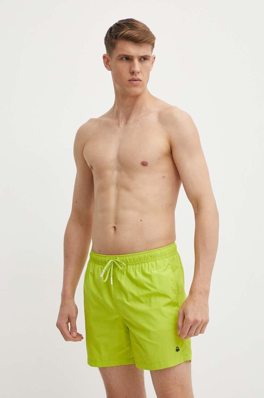 Купальні шорти United Colors of Benetton колір зелений