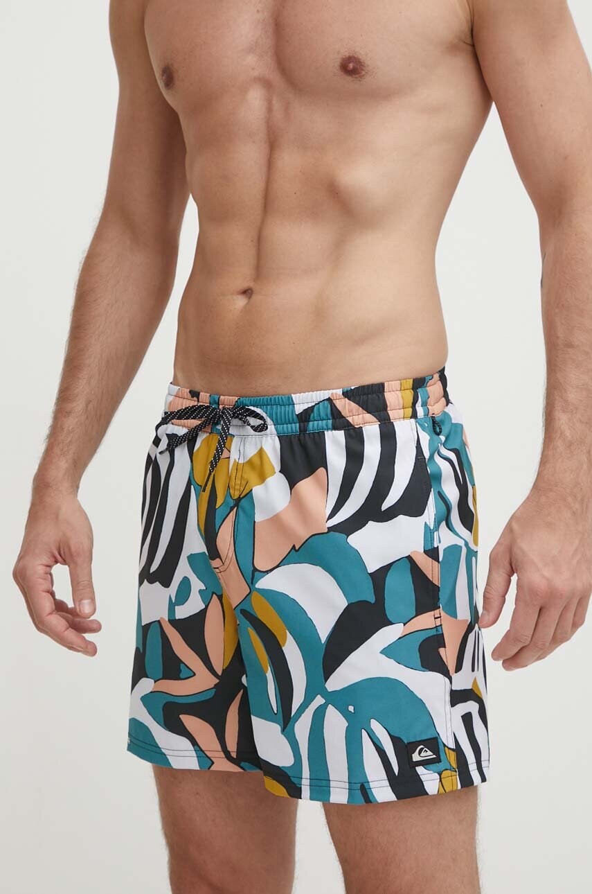 Купальні шорти Quiksilver колір рожевий