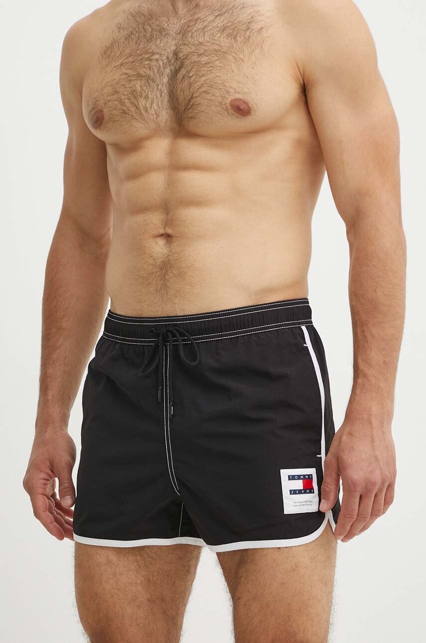 Купальні шорти Tommy Jeans колір чорний UM0UM03256