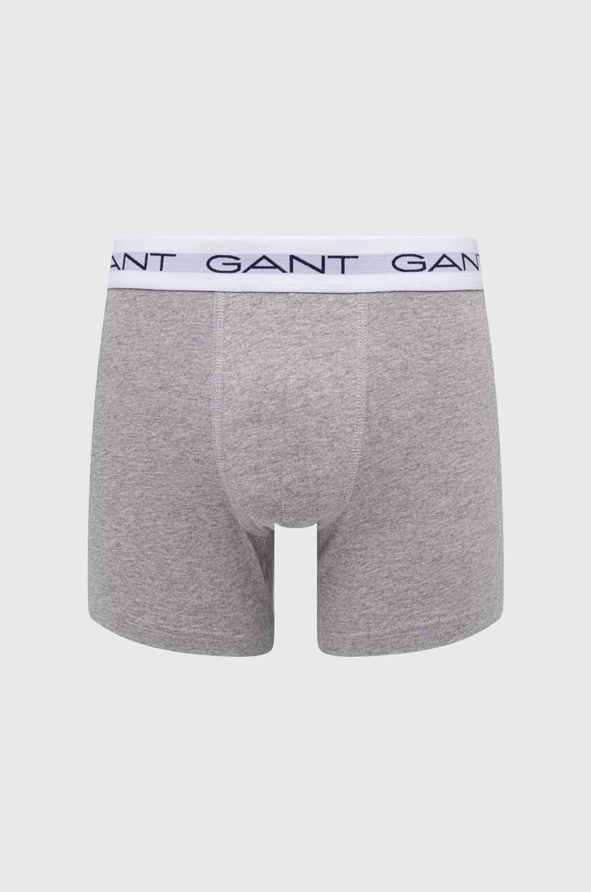 Боксери Gant 3-pack чоловічі колір сірий