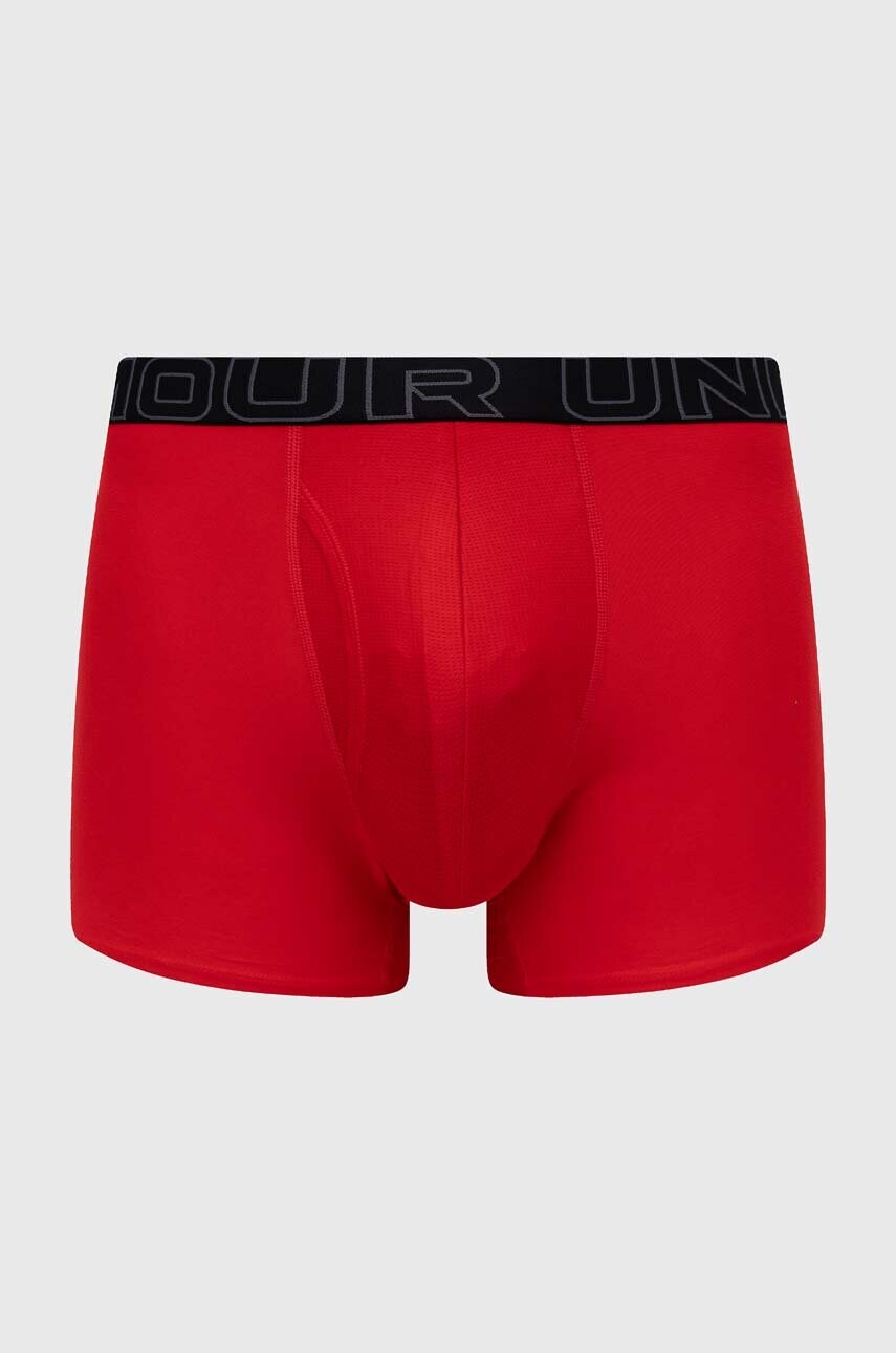 Боксери Under Armour 3-pack чоловічі колір червоний