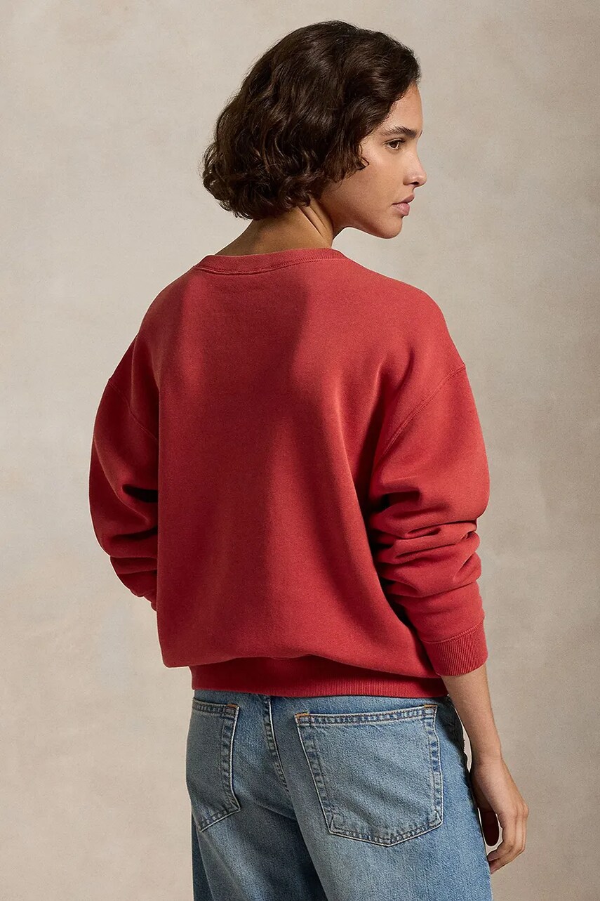 Кофта Polo Ralph Lauren жіноча колір червоний однотонна 211943006