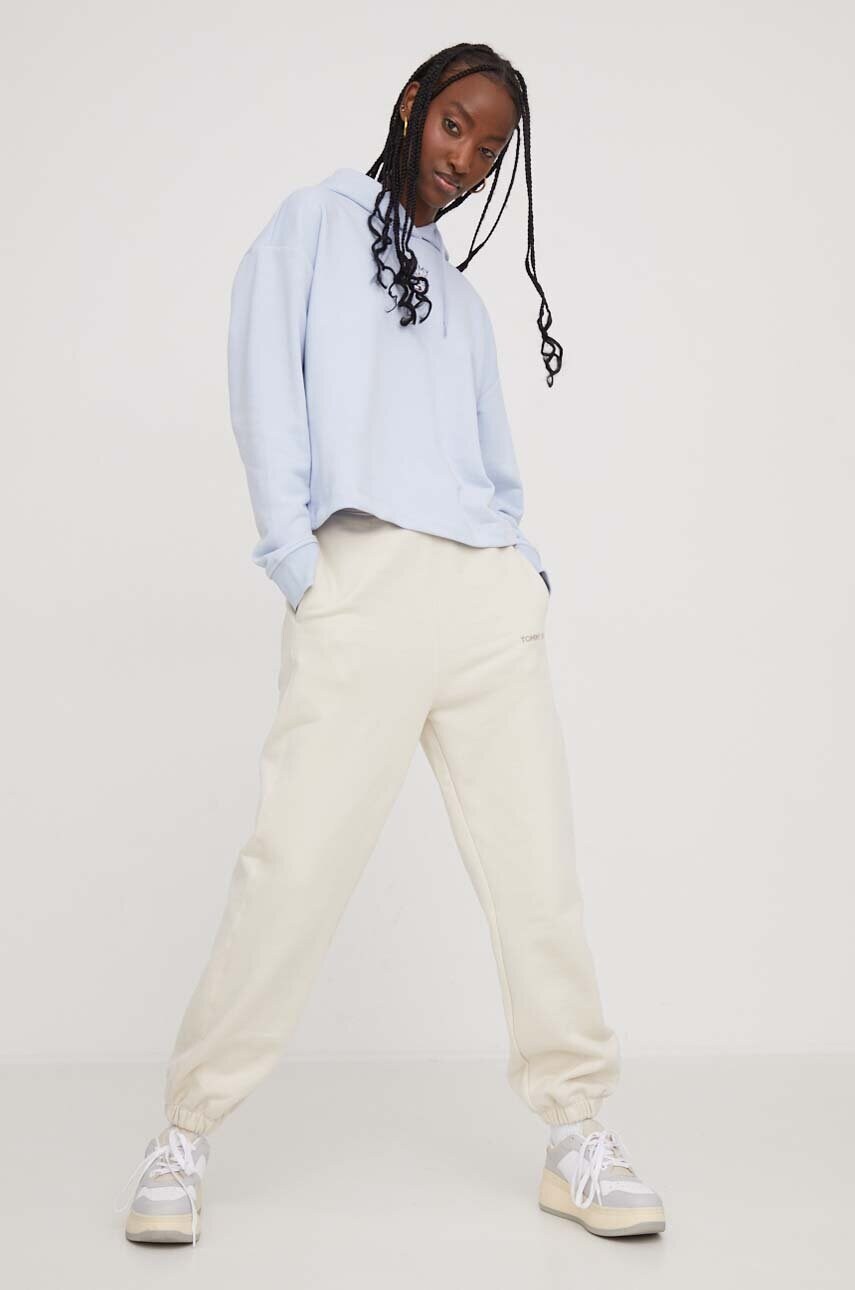 Кофта Tommy Jeans жіноча з капюшоном з принтом