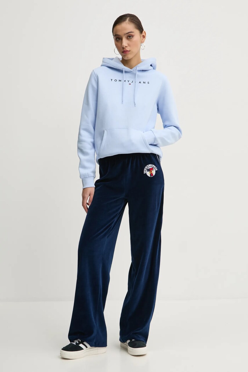 Кофта Tommy Jeans жіноча з капюшоном з аплікацією DW0DW17324