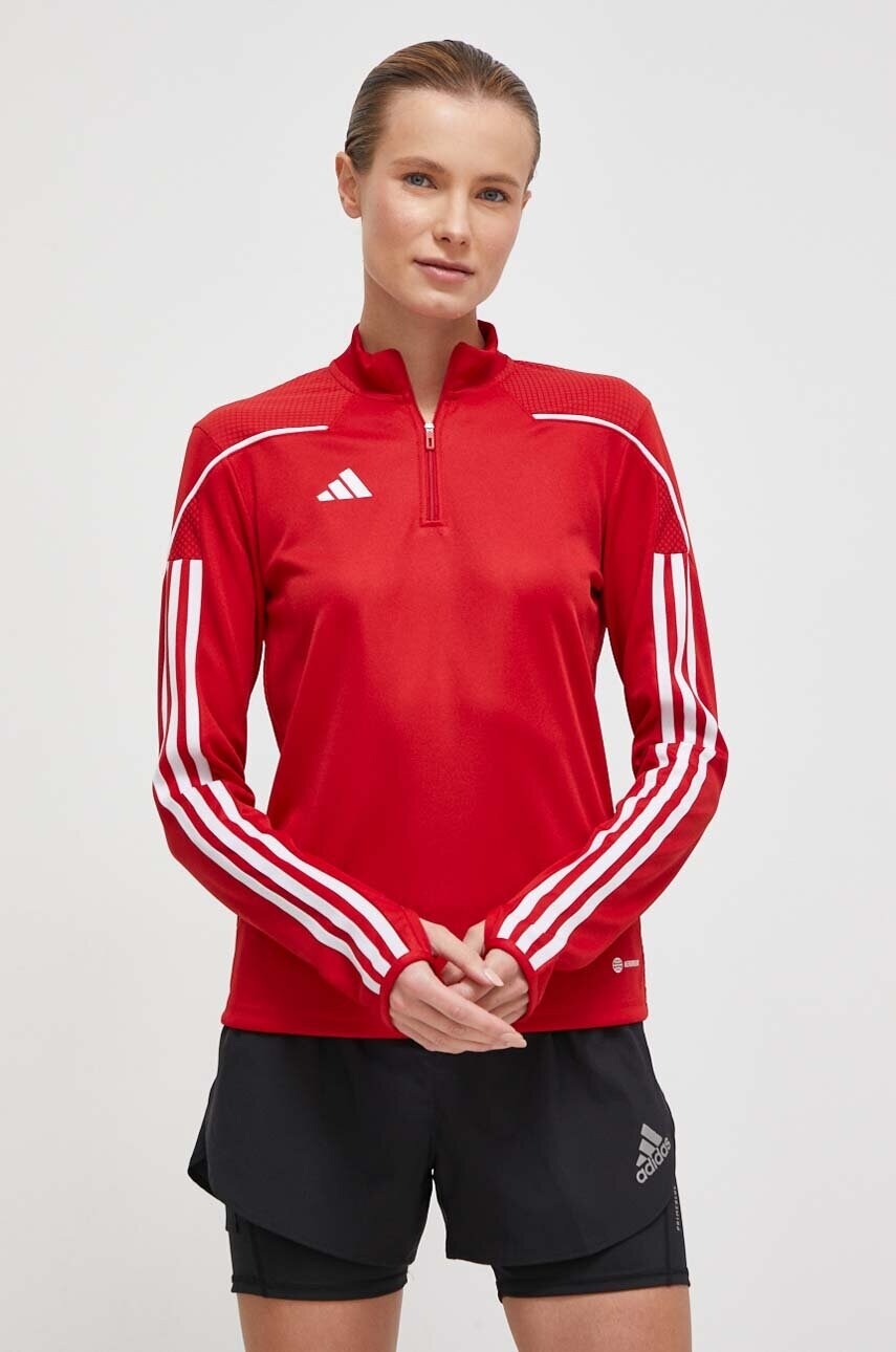 Блузка adidas Performance TRENING жіноча колір червоний з аплікацією