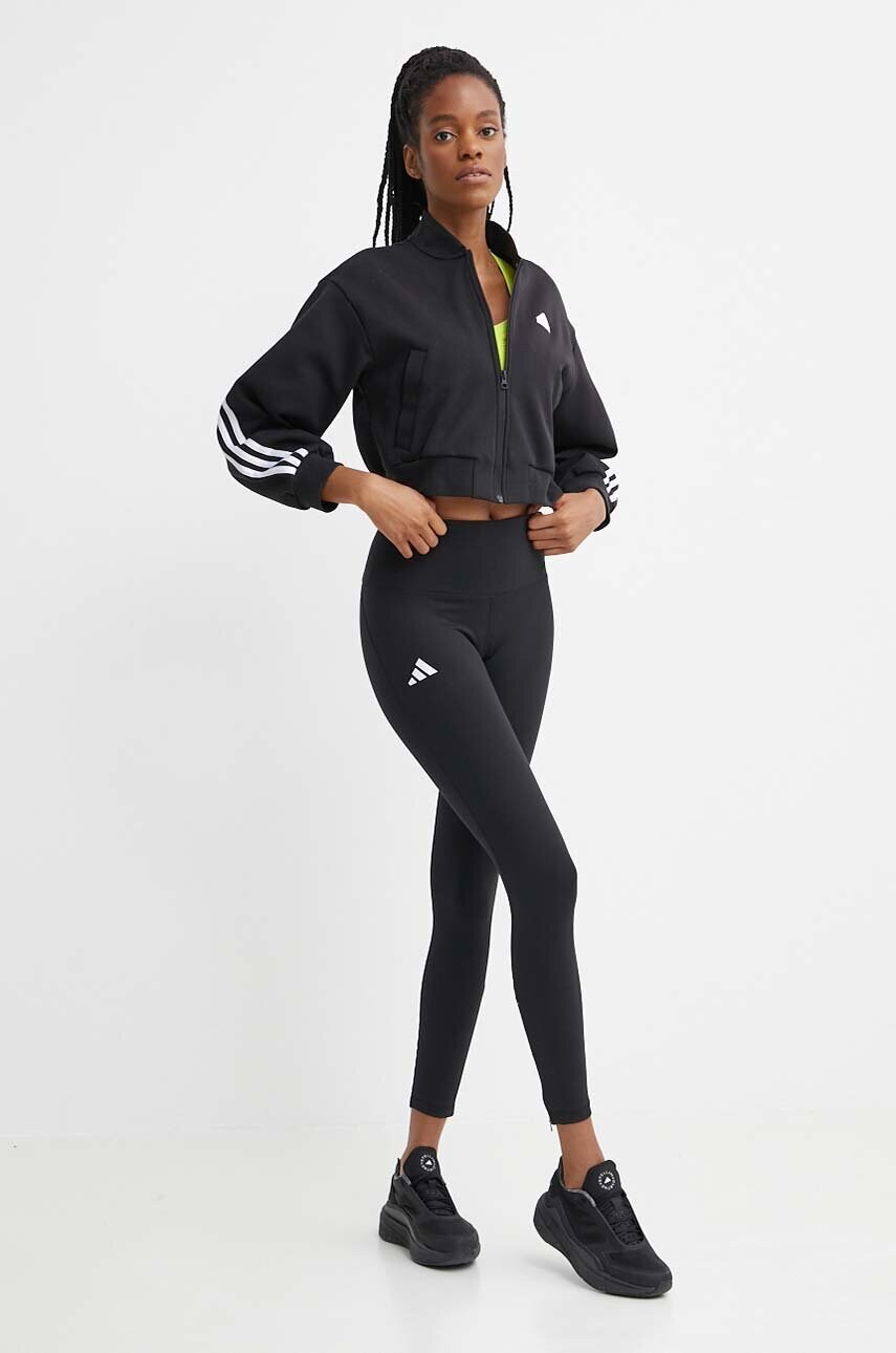 Кофта adidas жіноча колір чорний візерунок IP1566