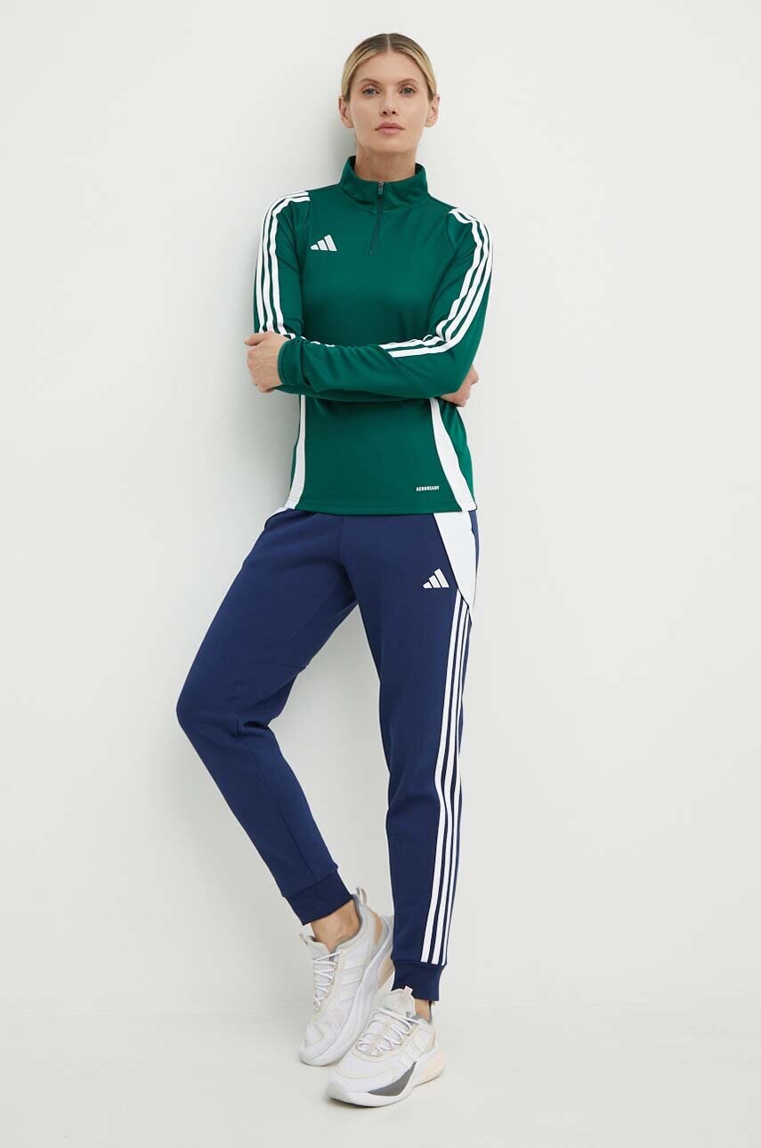 Тренувальна кофта adidas Performance Tiro 24 колір зелений з аплікацією IR9385