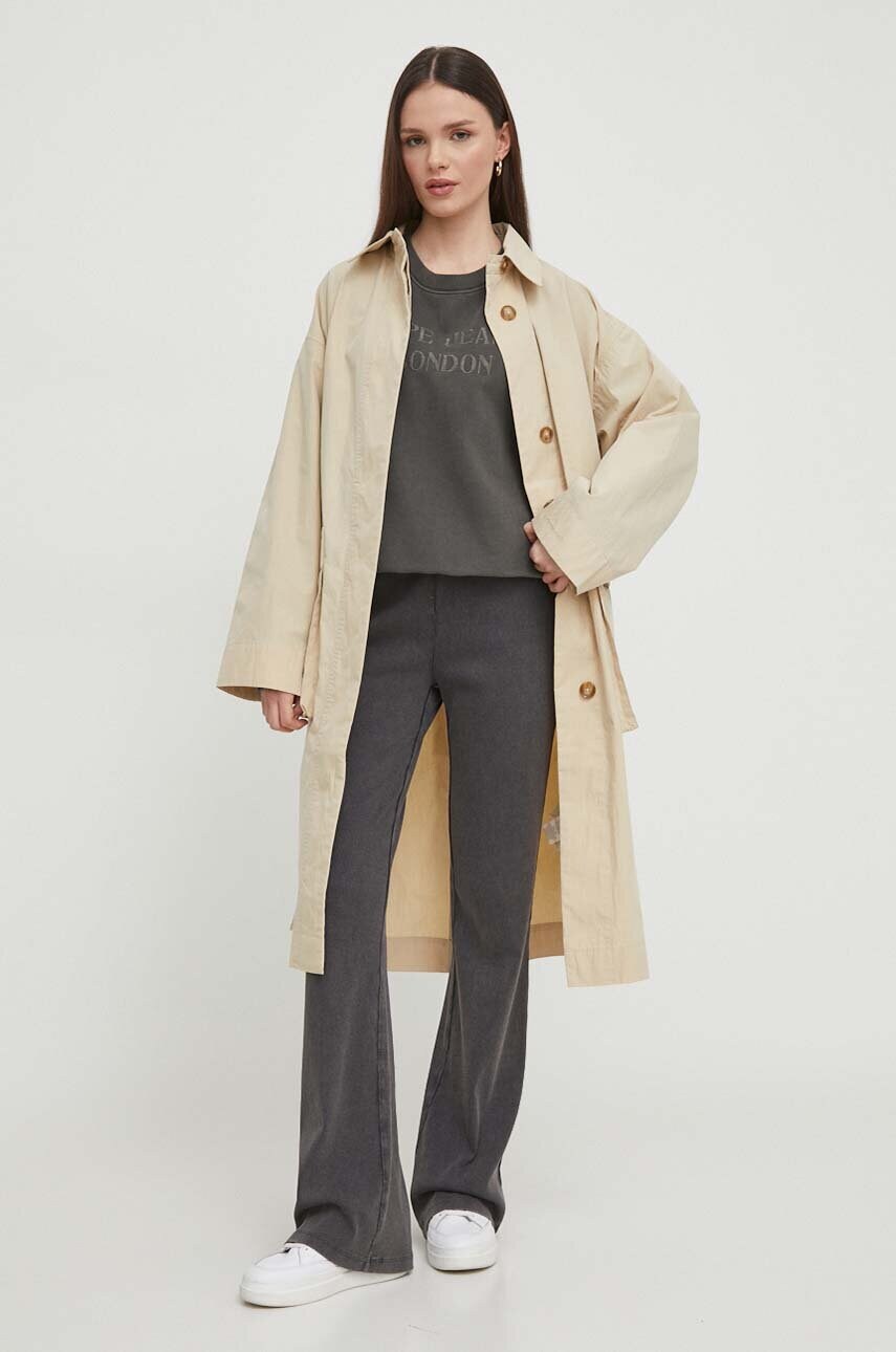 Кофта Pepe Jeans KELLY жіноча колір сірий з аплікацією PL581426