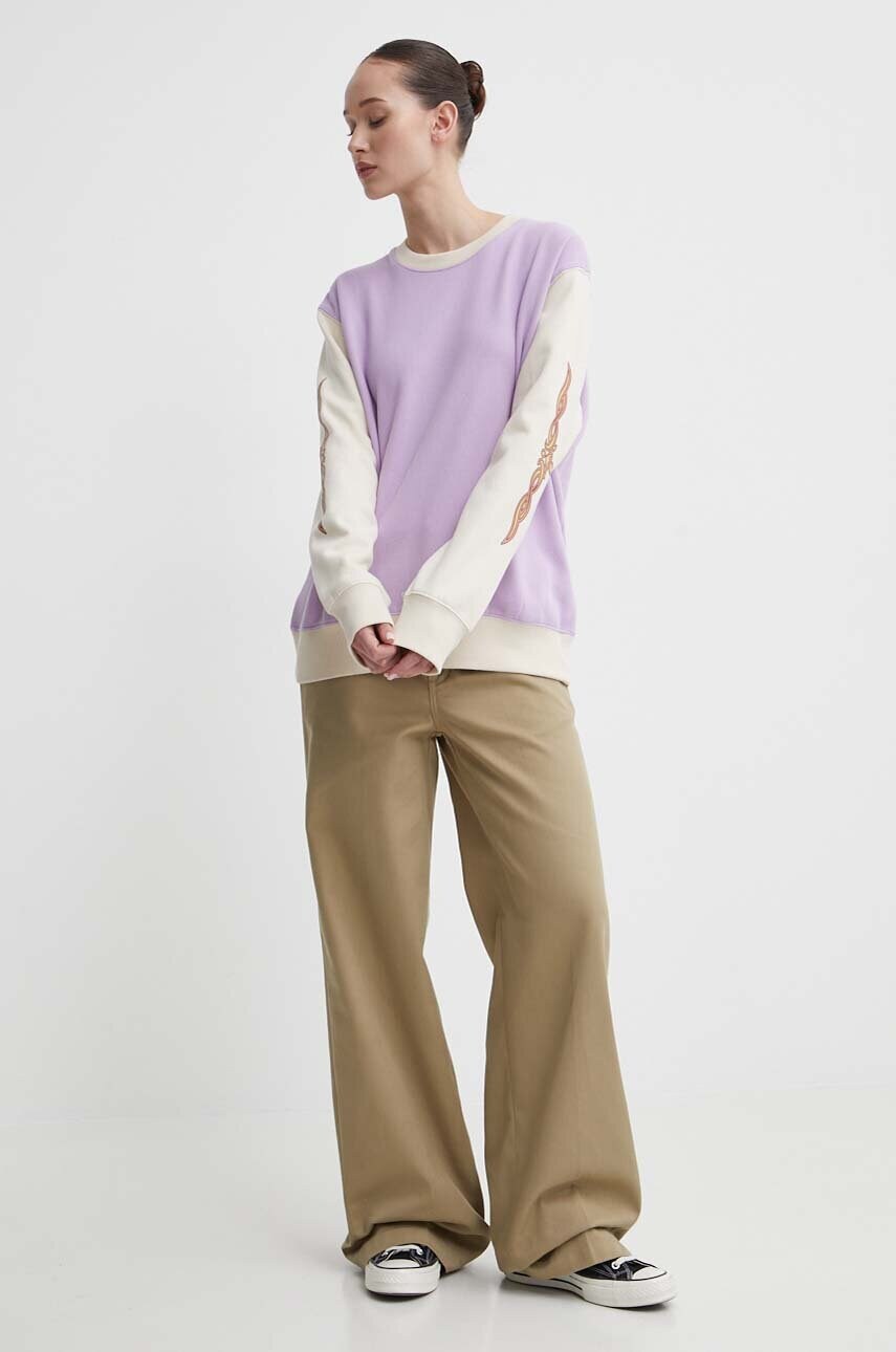 Кофта Billabong Since 73 жіноча колір фіолетовий з принтом UBJFT00227