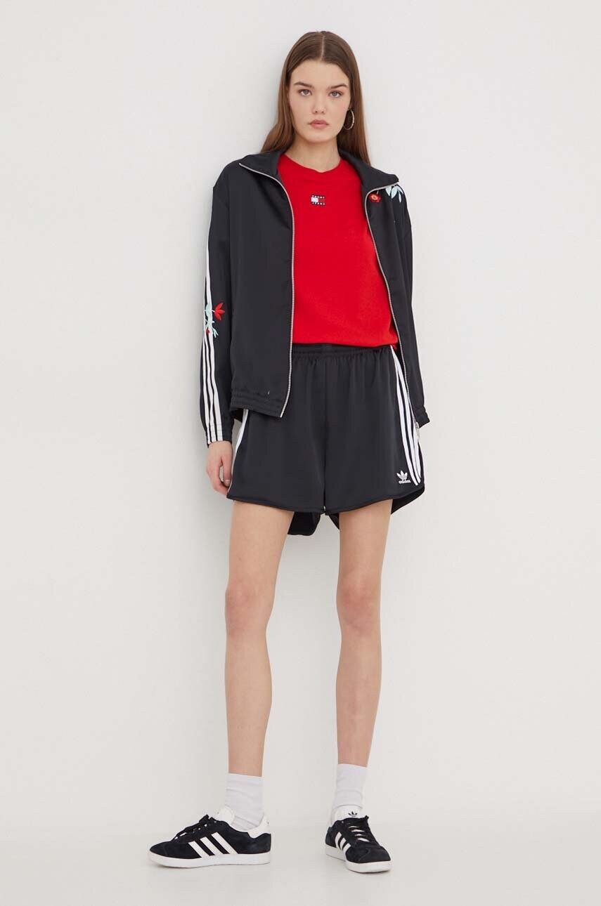 Кофта adidas Originals жіноча колір чорний з аплікацією