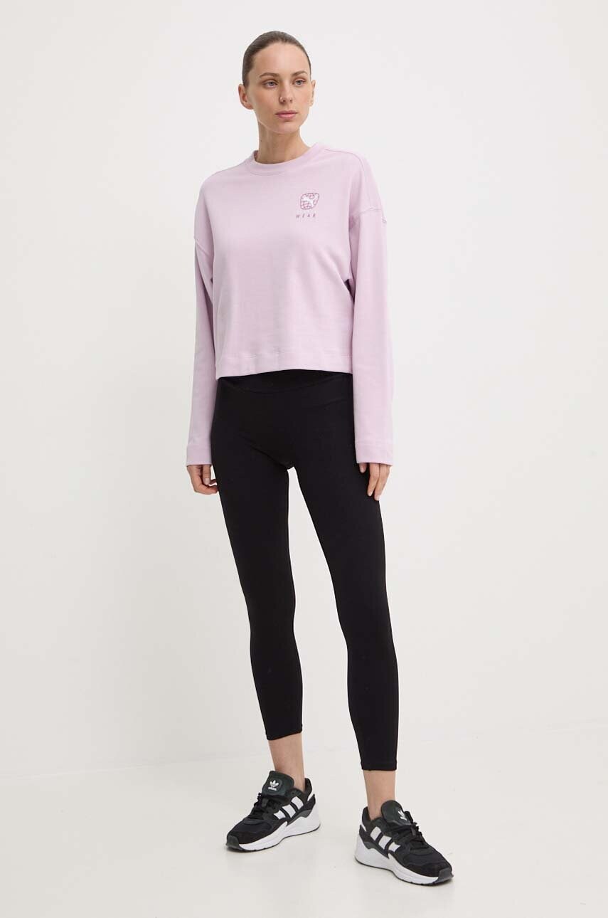 Кофта Puma BETTER SPORTSWEAR жіноча колір фіолетовий з принтом 679008