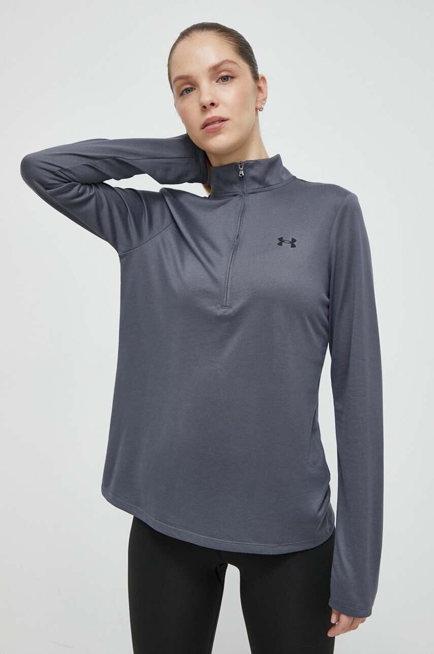 Тренувальна кофта Under Armour Tech 1 колір сірий однотонна