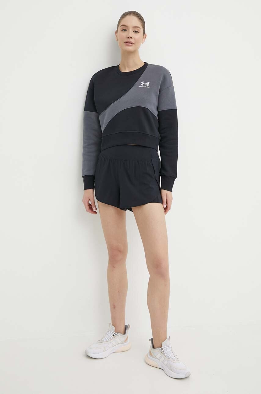 Кофта Under Armour Essential колір чорний візерунок