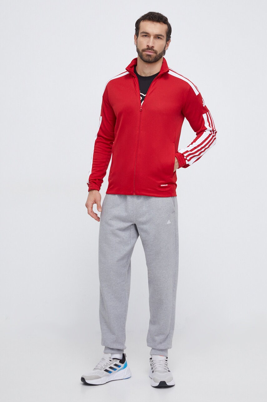 Тренувальна кофта adidas Performance колір червоний з аплікацією
