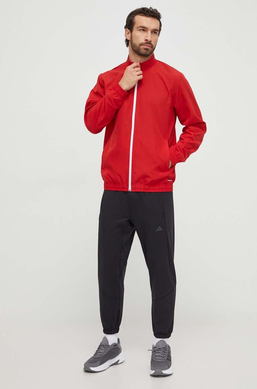 Тренувальна кофта adidas Performance Entrada 22 Presentation колір червоний однотонна