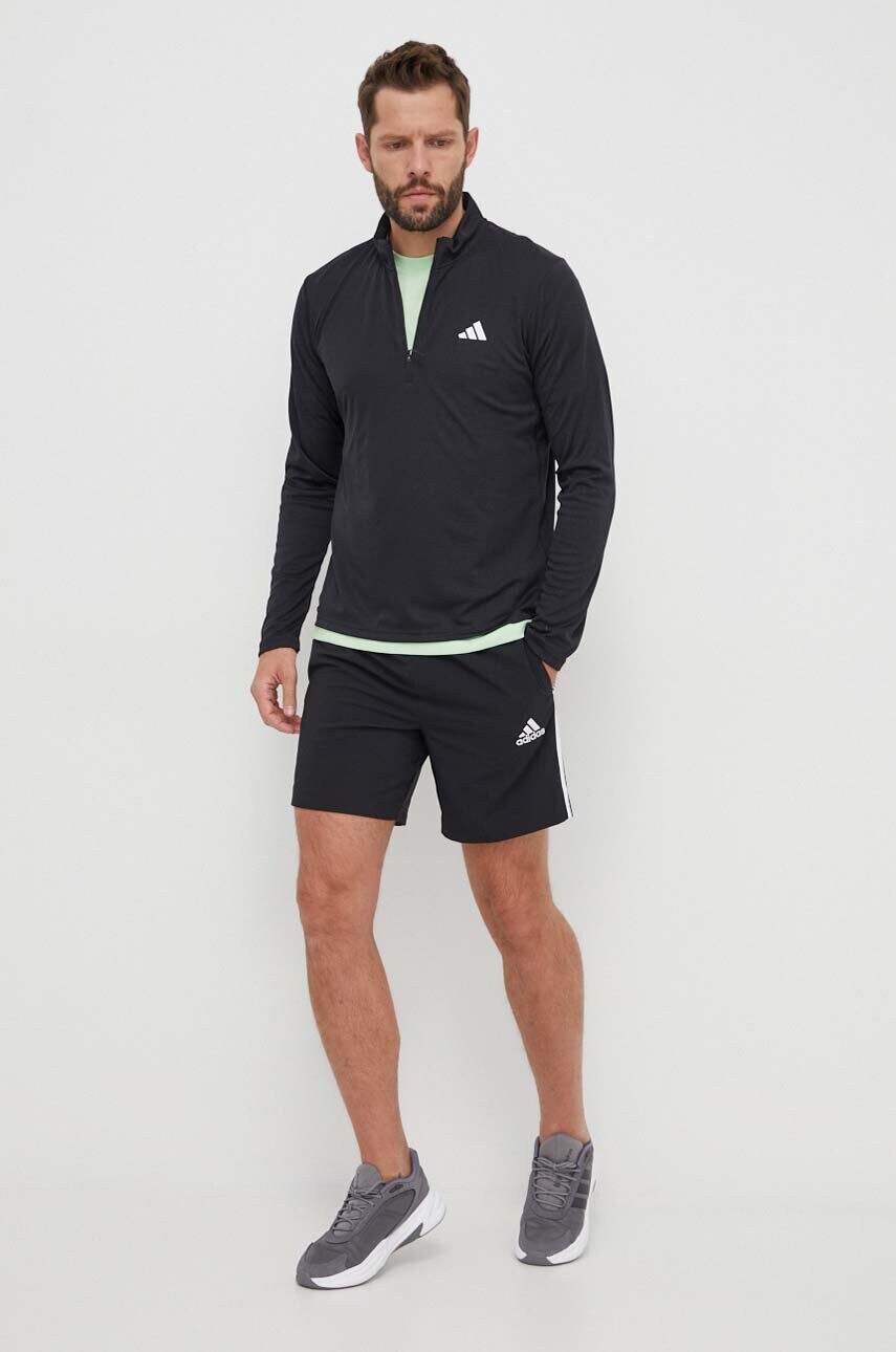 Тренувальна кофта adidas Performance Training Essentials колір чорний однотонна