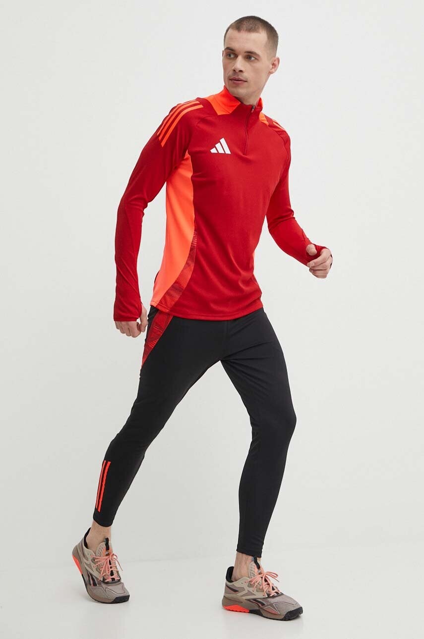 Тренувальна кофта adidas Performance Tiro 24 колір червоний візерунок IS1644