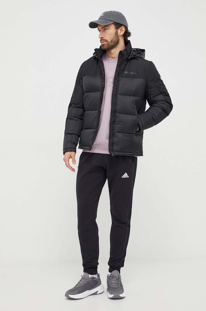 Кофта adidas чоловіча колір фіолетовий з принтом