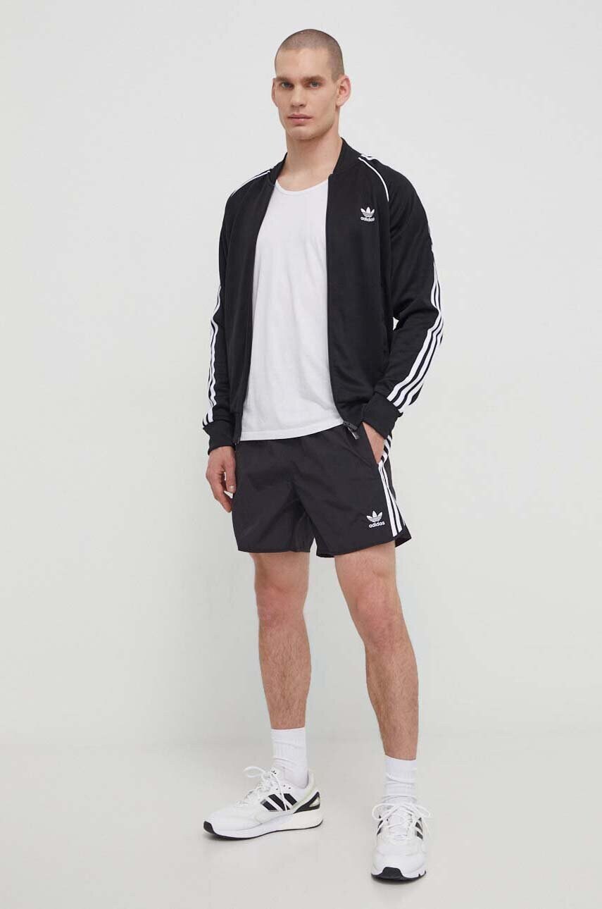 Кофта adidas Originals Classics SST Track Jacket чоловіча колір чорний з аплікацією IM4545