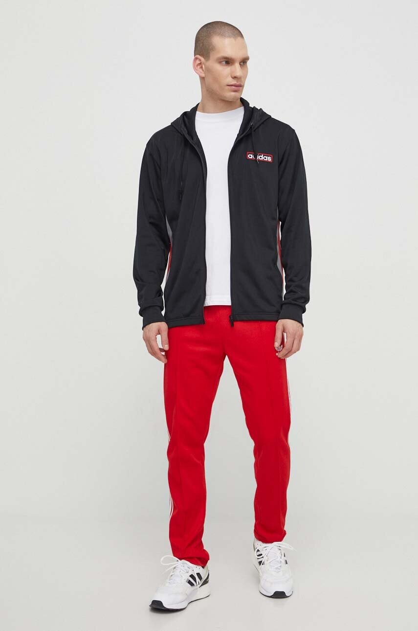 Кофта adidas Originals Adibreak Full-Zip Hoodie чоловіча колір чорний з капюшоном візерунок IM8209