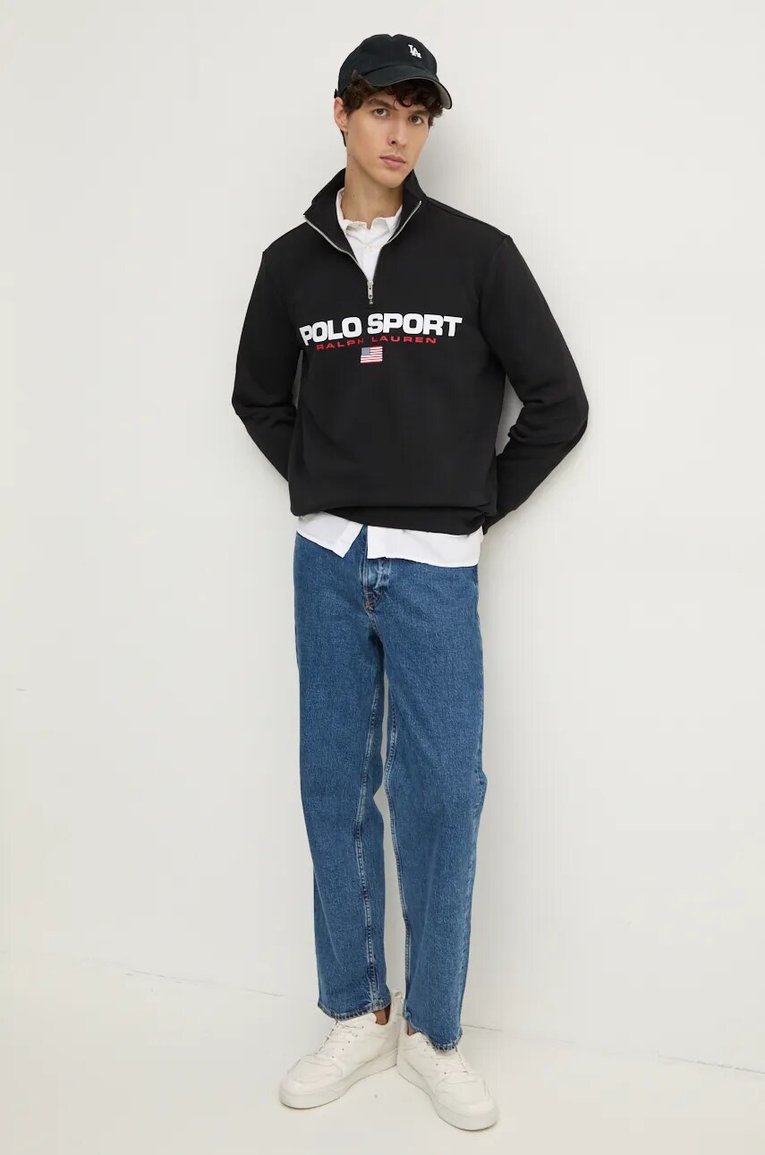 Кофта Polo Ralph Lauren чоловіча колір білий з принтом 710835766