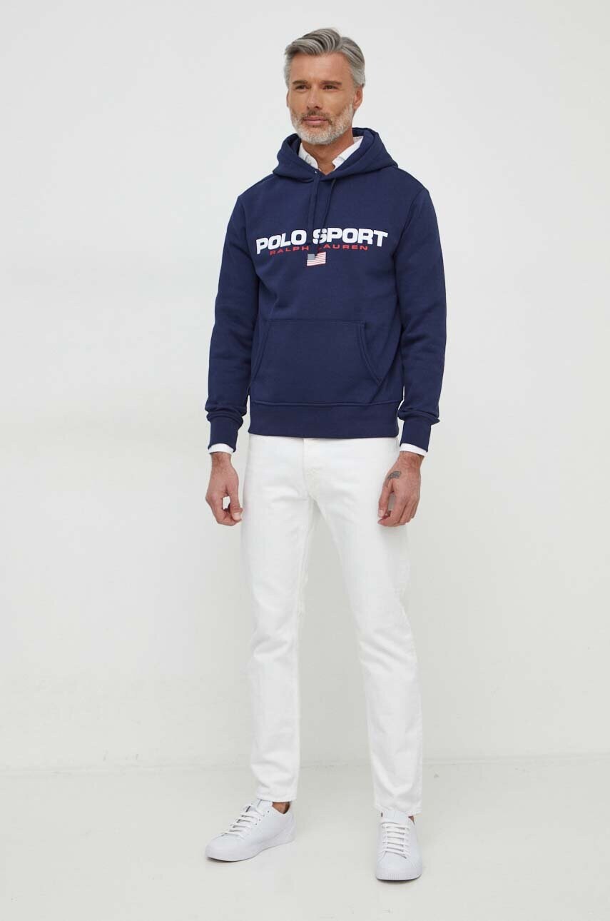 Кофта Polo Ralph Lauren чоловіча з капюшоном з принтом