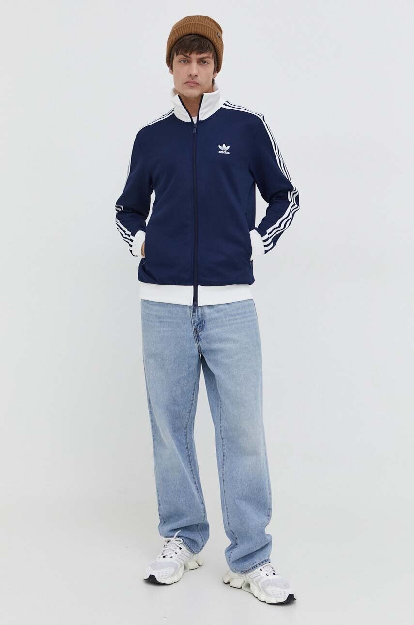 Кофта adidas Originals чоловіча колір синій візерунок