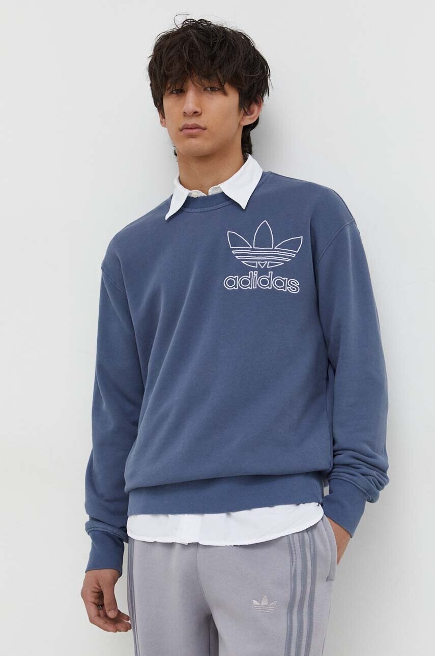 Бавовняна кофта adidas Originals чоловіча  з аплікацією