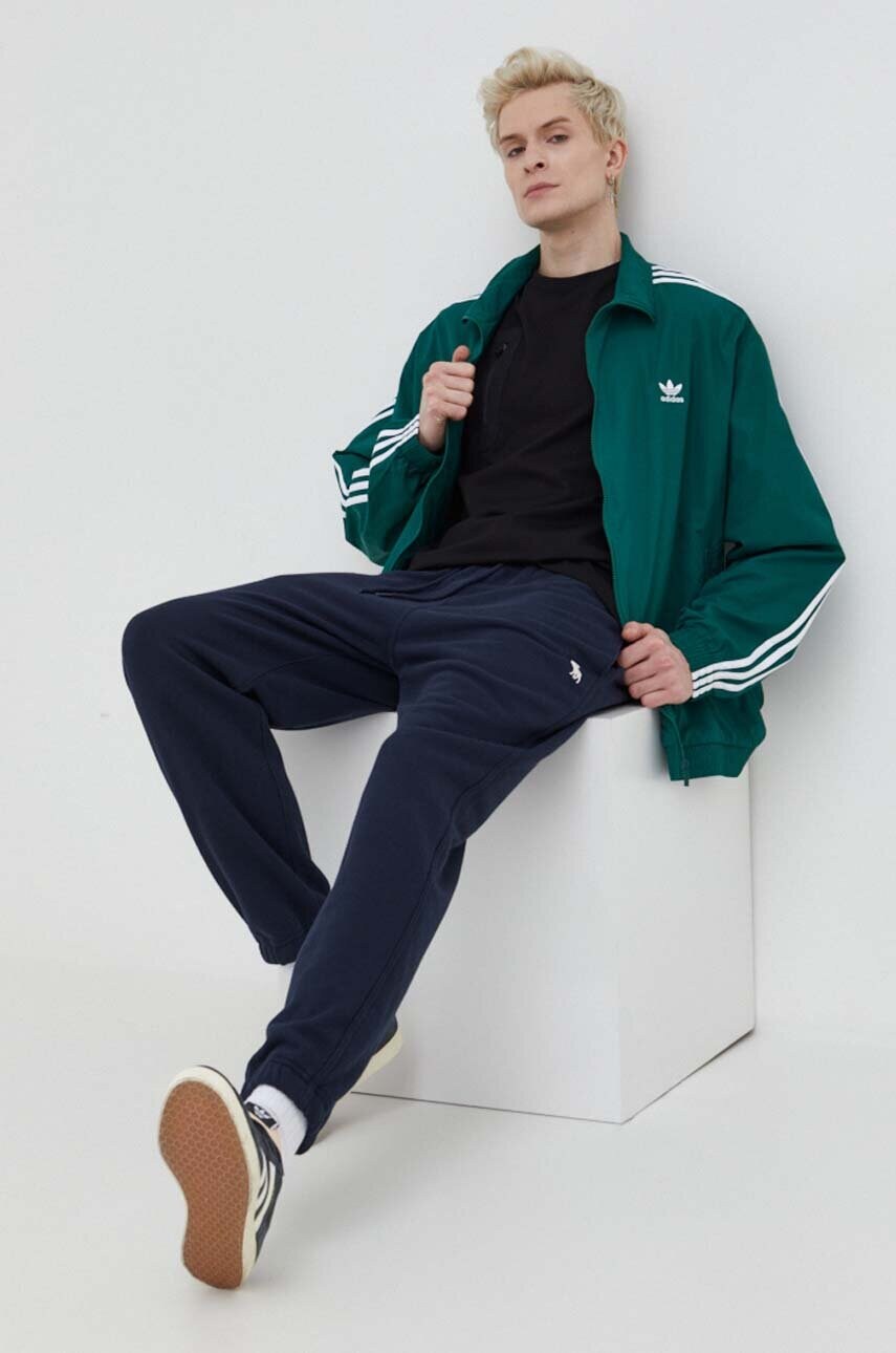 Блузка adidas Originals чоловіча колір зелений перехідна