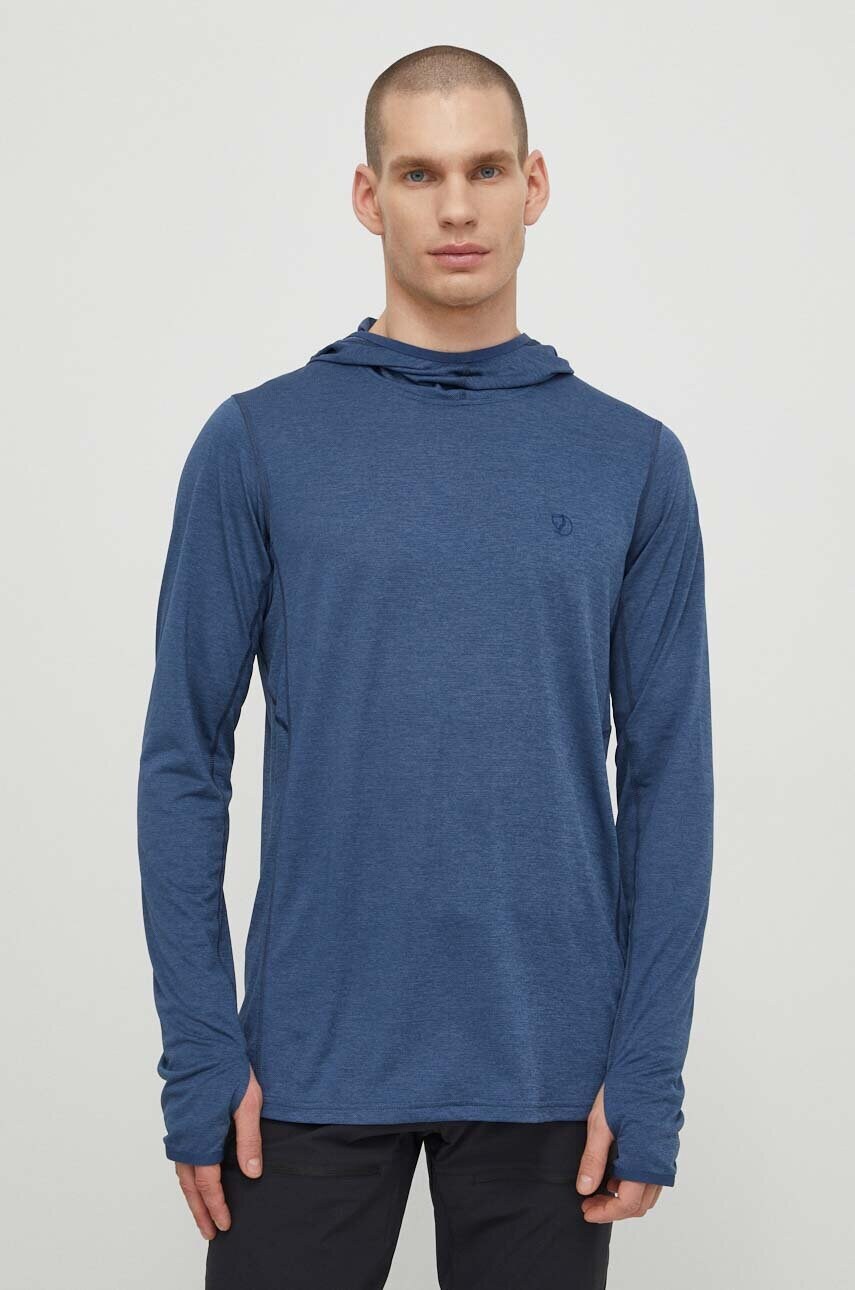 Купити Спортивна кофта Fjallraven Abisko Sun з капюшоном однотонна F87199 – головне зображення