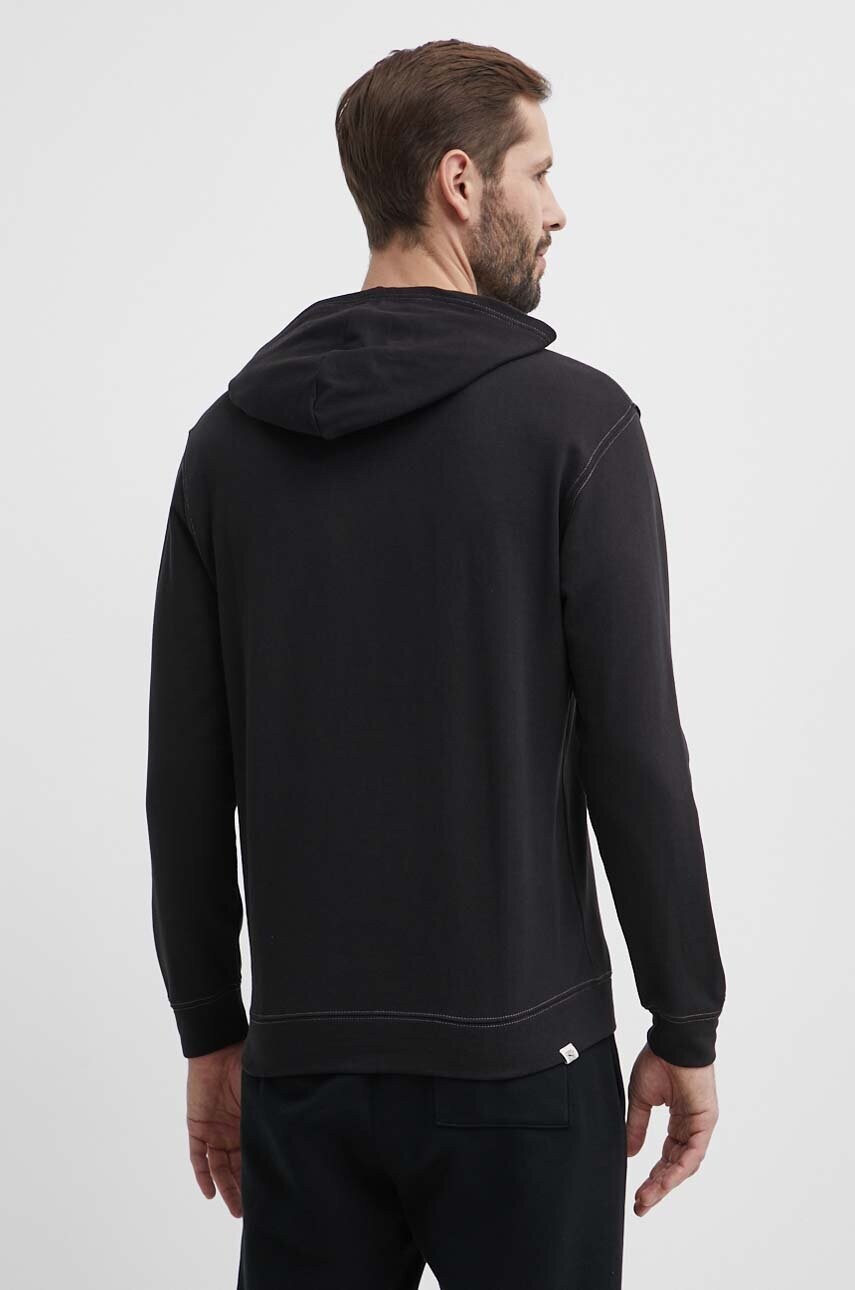 Кофта Puma BETTER SPORTSWEAR чоловіча колір чорний з капюшоном з принтом 679002