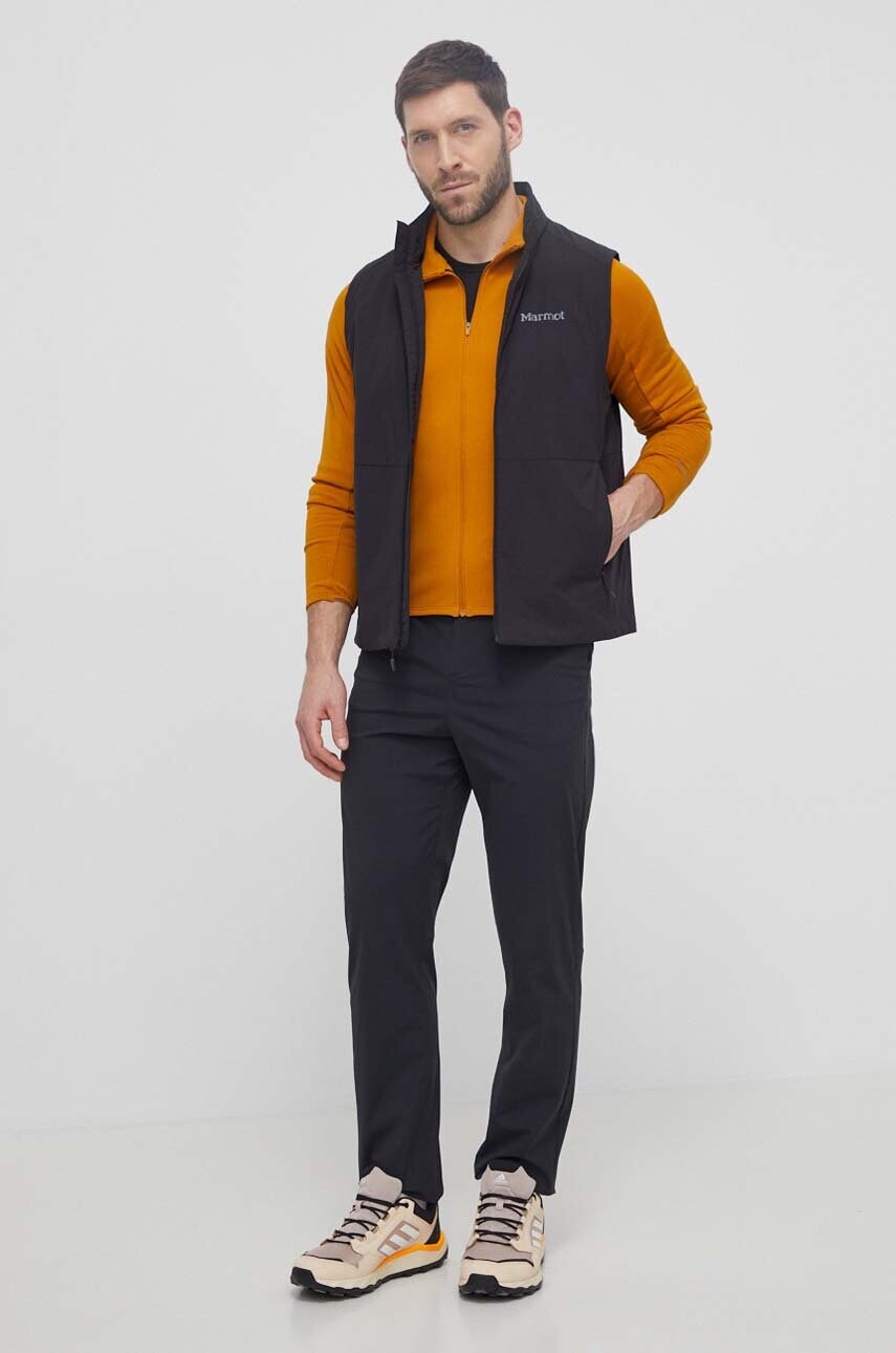 Купити Спортивна кофта Jack Wolfskin Gravex Thermo колір жовтий однотонна 1711581 – головне зображення