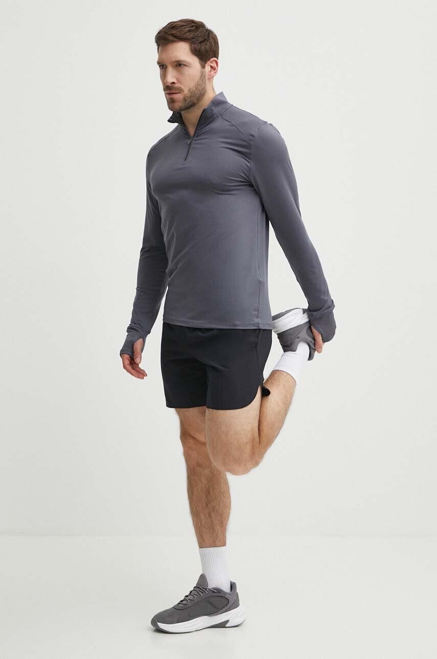 Кофта для бігу Under Armour Qualifier колір сірий однотонна
