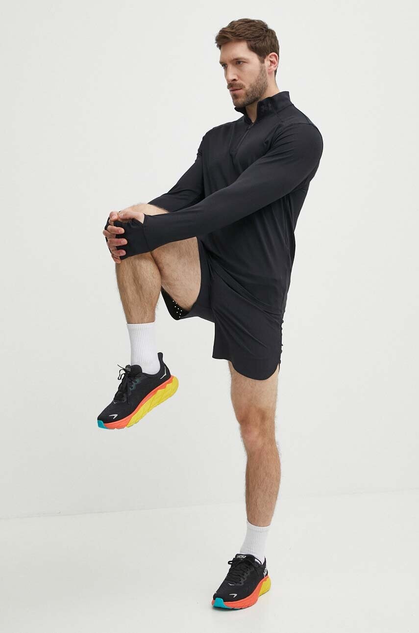 Кофта для бігу Under Armour Qualifier колір чорний однотонна