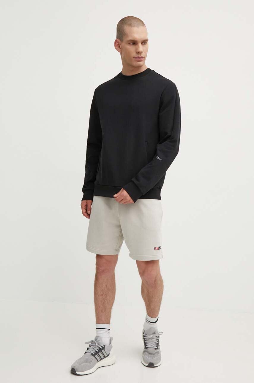 Кофта Reebok Active Collective чоловіча колір чорний однотонна 100075328