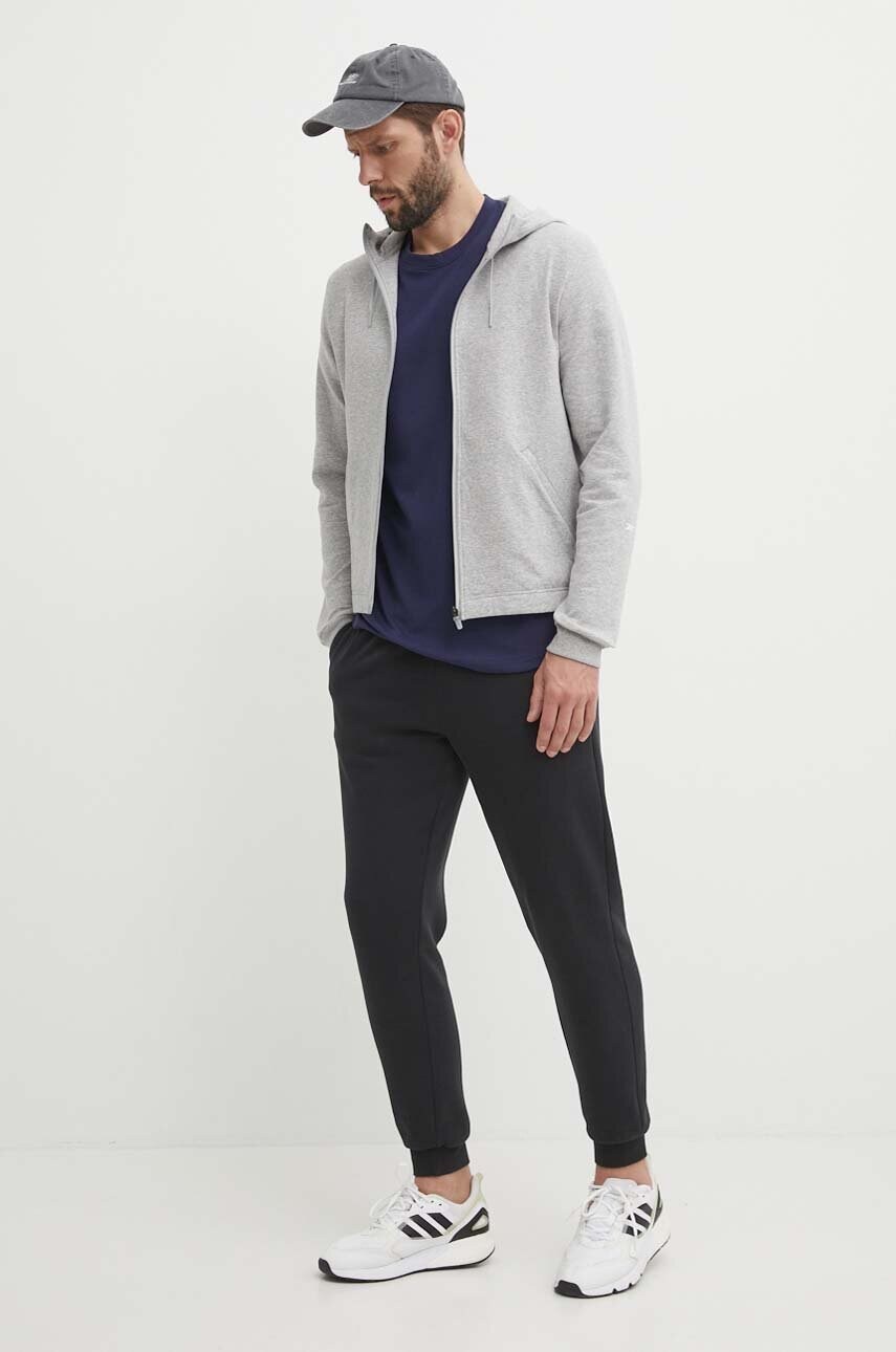 Кофта Reebok Active Collective чоловіча колір сірий з капюшоном меланж 100075605